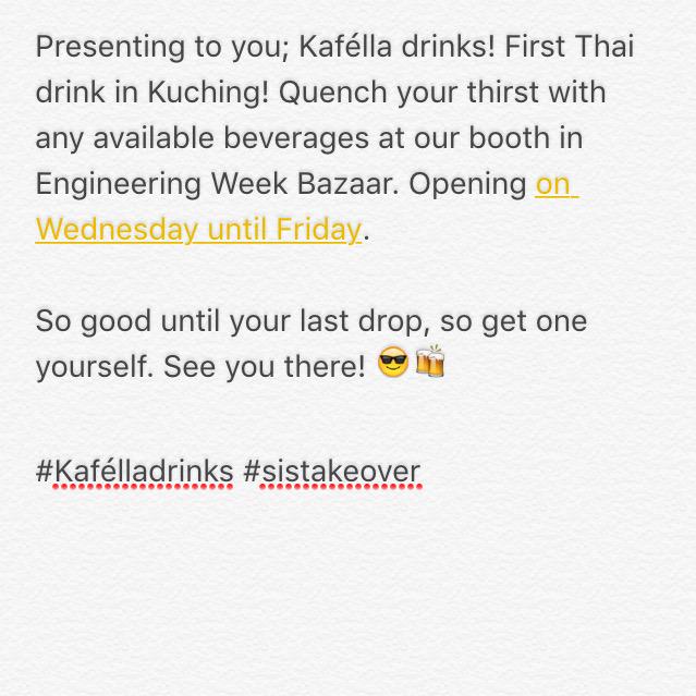 sallysoir's tweet photo. Get one yourself! You won't regret it! #Kafélladrinks #EWeek2015 #sistakeover 🍻🌸 http://t.co/XCQbZ4jynp