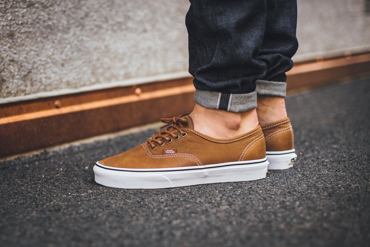 vans authentic brown leather