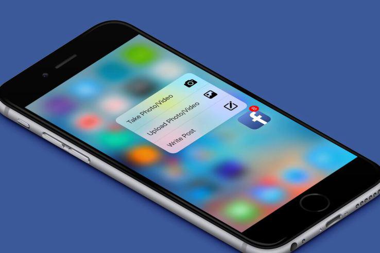 TechCrunch's tweet image. Facebook rolls out support for 3D Touch tcrn.ch/1jrGfz7