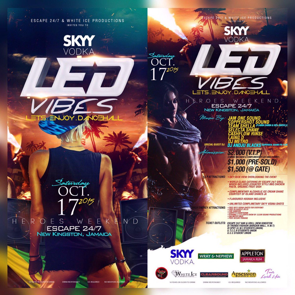 __jxdii's tweet image. #ledvibes the only authentic dancehall party this hero&apos;s weekend ! 

Come enjoy skyy Vodka. All night !