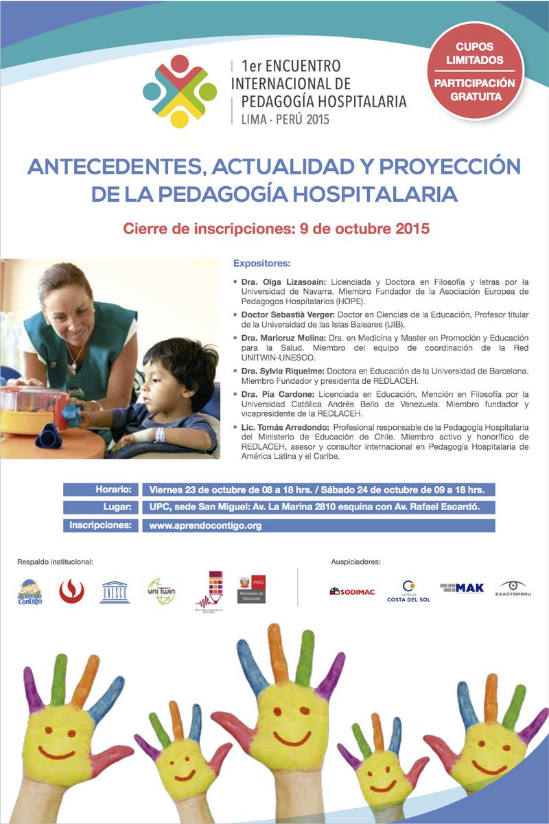 aprendocontigo's tweet photo. 200mil niños se hospitalizan cada año en el Peru. Esos niños tienen derecho a la educación. http://t.co/swfr7dhQkq http://t.co/1vUO2BspQh