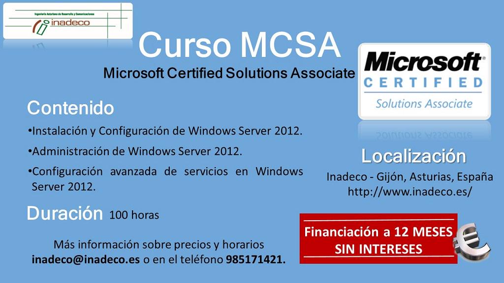 inadeco's tweet photo. Curso MCSA @inadeco #Microsoft http://t.co/e12BruGdrk