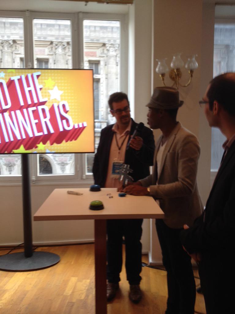 CamySchuster's tweet photo. Vainqueur Nicolas Galita #rmsconf http://t.co/MZn9PfVD0F