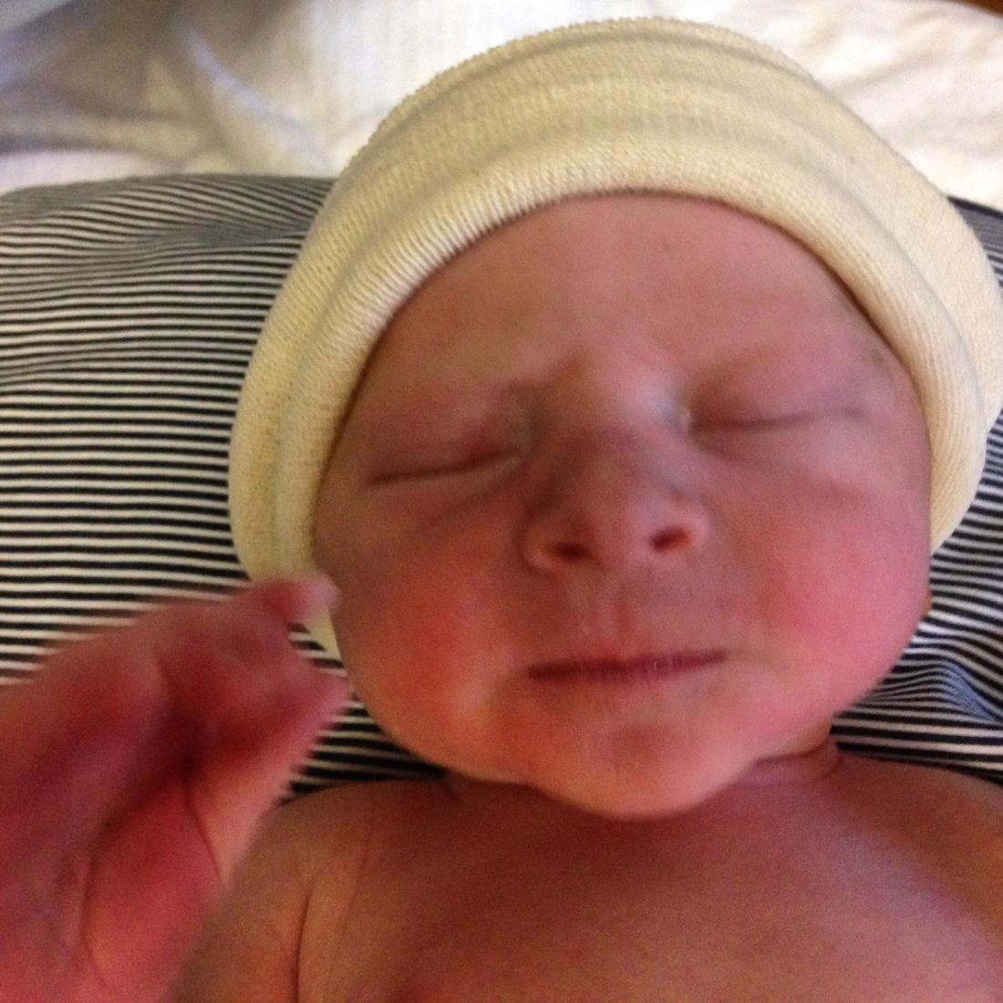 IronmanJessica's tweet photo. Best new addition to my life...welcome to the world, Liam! http://t.co/B0tDXEBuI8