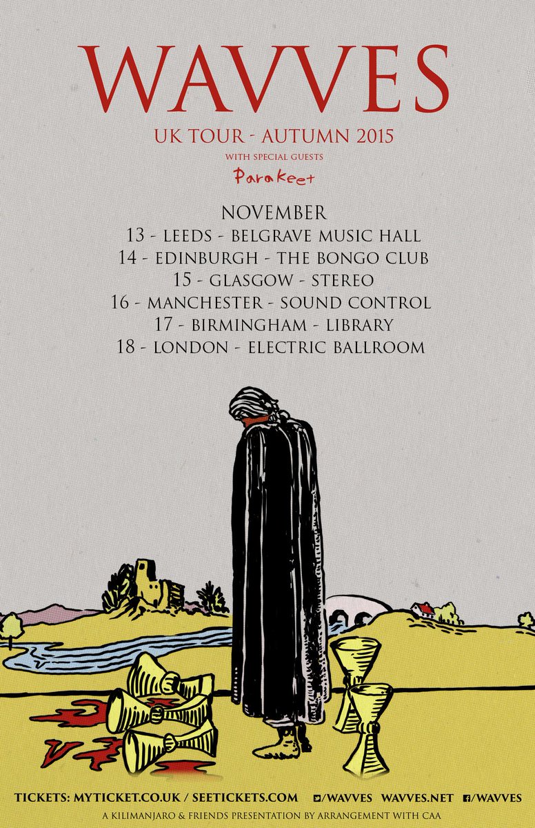 parakeetband's tweet photo. We are going on tour with @wavves again! http://t.co/P4Dax2mzaQ