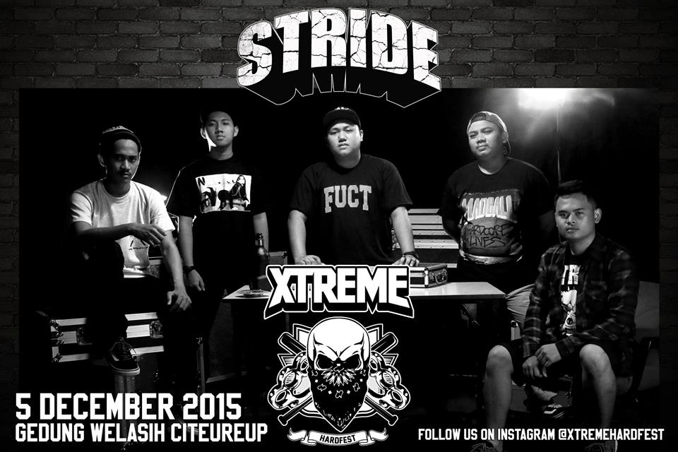 Band Hardcore kebanggaan kota Depok, STRIDE menjadi lineup kedelapan XTREME HARDFEST