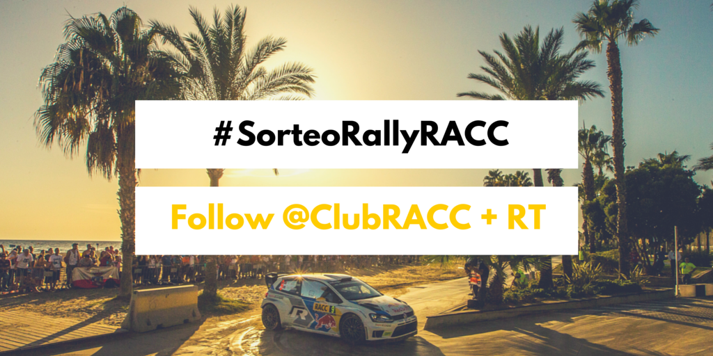 ClubRACC's tweet photo. ÚLTIMAS HORAS: Síguenos + RT y gana pase doble VIP BCN + noche hotel sábado #SorteoRallyRACC http://t.co/yh0GKBOkDe