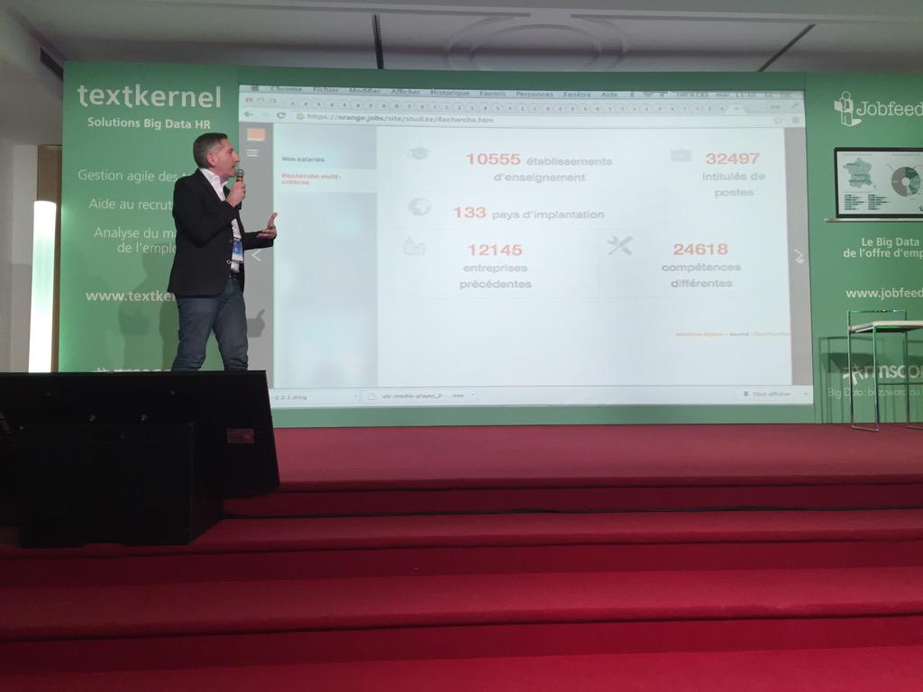 Muriel_Nicou's tweet photo. #rmsconf Eric Barilland :case study avec #studizz site carrière @orange pr optimiser l'expérience candidat #bigdata http://t.co/E1ld2yOFvX