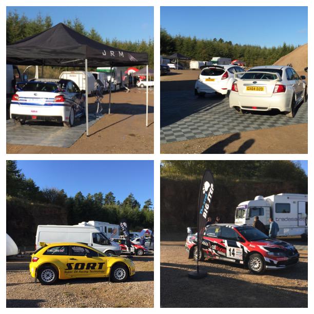 mexav's tweet photo. A few of the cars here already @MSA_BRC open day at Greystoke with more arriving #2016BRC @AMRallying http://t.co/qzVo53MaR9