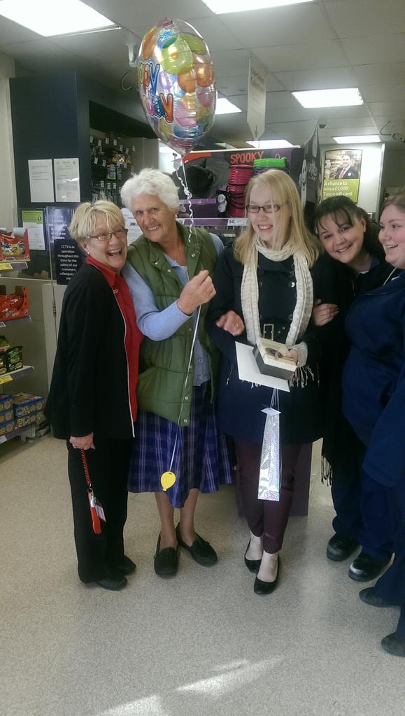 Vera is one of our customers she is 80 today.Happy birthday Vera xx