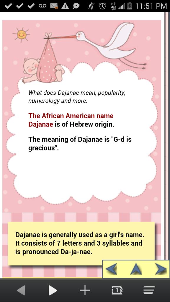 lovely_dajanai's tweet photo. So I looked up my name the correct spelling is dajanea Hebrew meaning God is  gracious #thanksraven # trendsetter http://t.co/763jrMCtxW