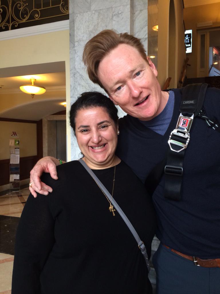 seta_dakessian's tweet photo. Mission accomplished. @ConanOBrien @sheryljulian http://t.co/FYHktkBu2z