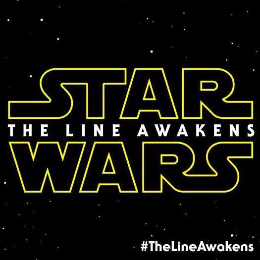 LineUp4StarWars's tweet photo. Coming this December to @ChineseTheatres in Hollywood #12DaysOfStarWars #TheLineAwakens #LineUp4Charity http://t.co/ZUUwMjH9XF