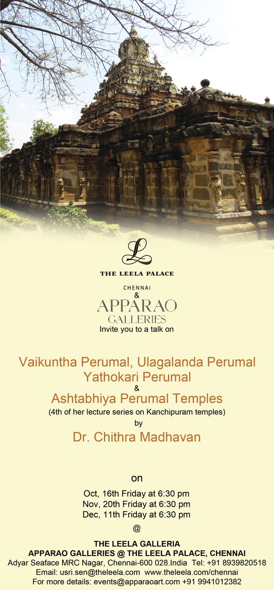 ApparaoGallery's tweet photo. 'Vaikuntha Perumal,Ulagalanda Perumal,Yathokari Perumal &amp;Ashtabhiya Perumal Temples' by Dr Chithra Madhavan http://t.co/rPuoGwWSKk