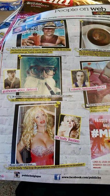 Cindy Bastien dans le magazine Public...... http://t.co/U0cPWSEJCs<a href="/tag/tittytuesday"class="tags"><span>#tittytuesday</span></a>