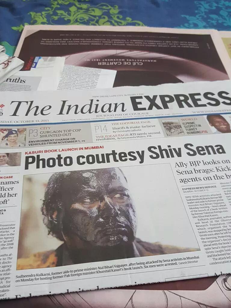 ShivAroor's tweet photo. What a beauty of a headline. I'd say this is @RajKamalJha's own. http://t.co/8A7GBlimt5