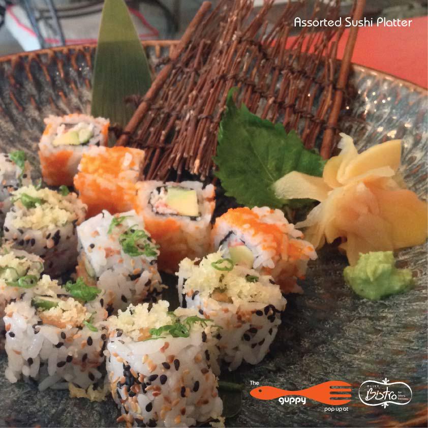 Didn't think you'd be able to try #sushi being a #vegetarian?
Fret not! We have you covered at the Guppy pop-up!