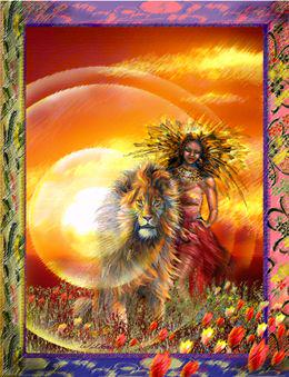 irationalme's tweet photo. #FierceGoddess The goddess Sekhmet, Egypt, sometimes represented as a Lion or with a lion. http://t.co/SuBSa0omY6