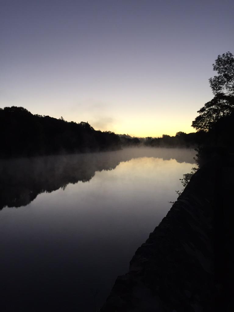 RogChadwick's tweet photo. A moody mist over the River #Bann at #CuttsHouse #Castleroe this morning http://t.co/7ZBksEwqE0