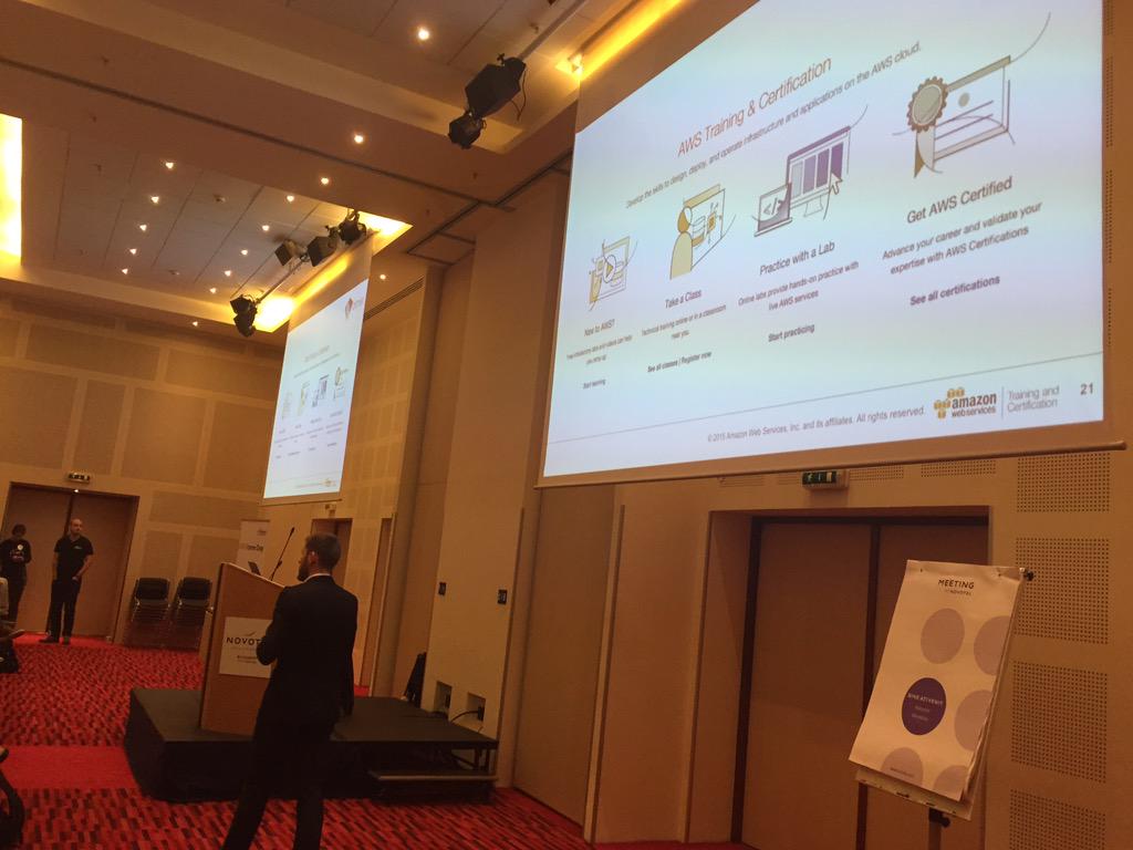 sebsto's tweet photo. #bittnet is Amazon Authorized Training Partner in Romania #awsomeday http://t.co/AbQWY9Gzkg