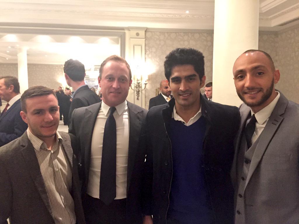 BradleySkeete's tweet photo. Last night at the Boxing Writers Dinner with @LewisPettitt @FrancisWarren @boxervijender http://t.co/ltcoYMh8Qh