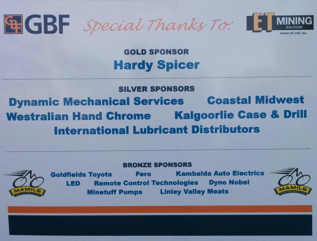 Mamils_cc's tweet photo. MAMILS almost ready to roll out from Kalgoorlie! Thanks to all our fantastic sponsors! @PerthRide #RTCCPR #KAMILS http://t.co/ODY9mhFy9a