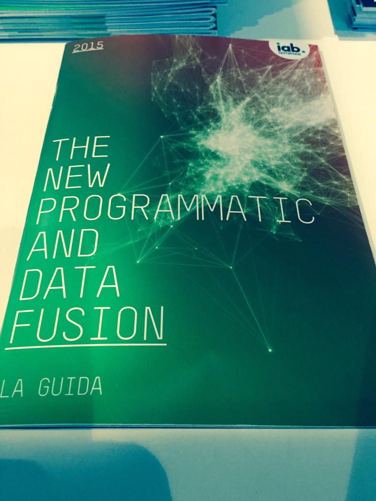 fbellier's tweet photo. #iabprogrammatic15 theme of the day #programmatic2.0 #rtb with @montemagno @DarioCaiazzo grazzie @IABItalia http://t.co/kylleNocqv