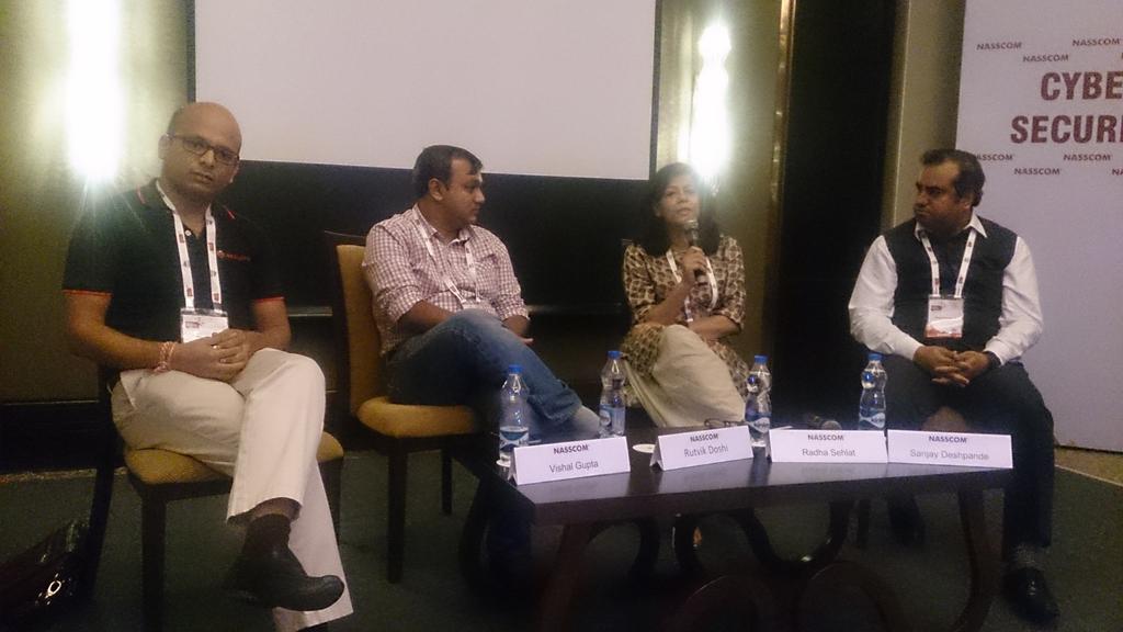 godvinayak's tweet photo. Cyber Security Summit at #NPC2015
Pitching Security Startups. @SecloreVishal, Radha, SanjayD, Rutvik @DSCI_Connect http://t.co/kmNnUtVWzO