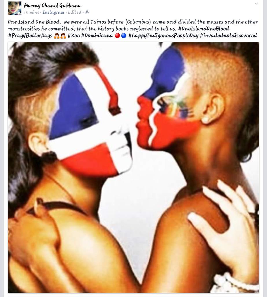 IysisMilani's tweet photo. .#OneIslandOneBlood #Pray4BetterDays 🙏🙏 #Zoe #Dominicana 🔴🔵 #happyIndigenousPeopleDay #invadednotdiscovered http://t.co/1meXKfUaBa