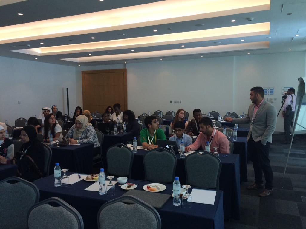 EcocityBuilder's tweet photo. Participants debating waste management and Eco ideas in their communities. Great lead by Ashoka #ECWSUAE #ecws2015 http://t.co/ec55XwapC5