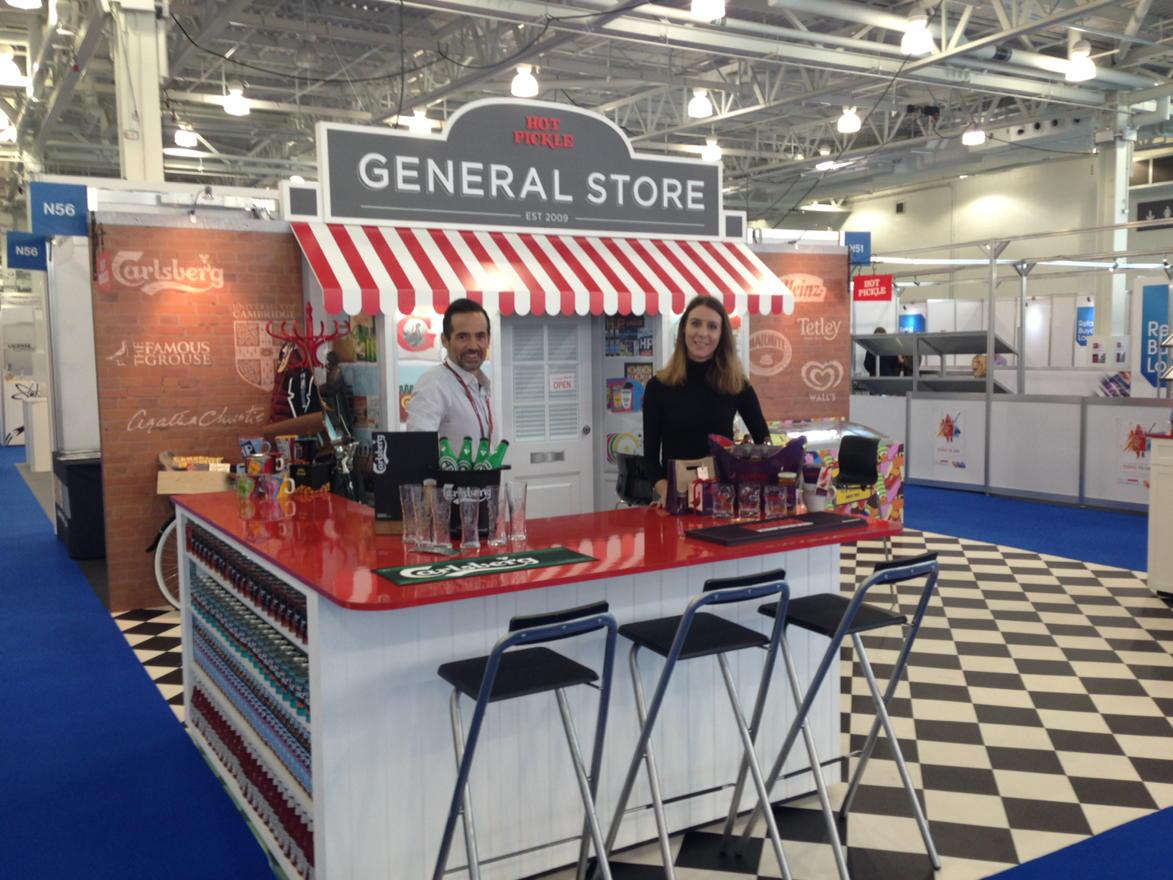HVPayne's tweet photo. @Hot_Pickle General Store is now open!! Upstairs in the Brands &amp; Lifestyle area P60. #BLE2015 http://t.co/aK6aMyfmEN