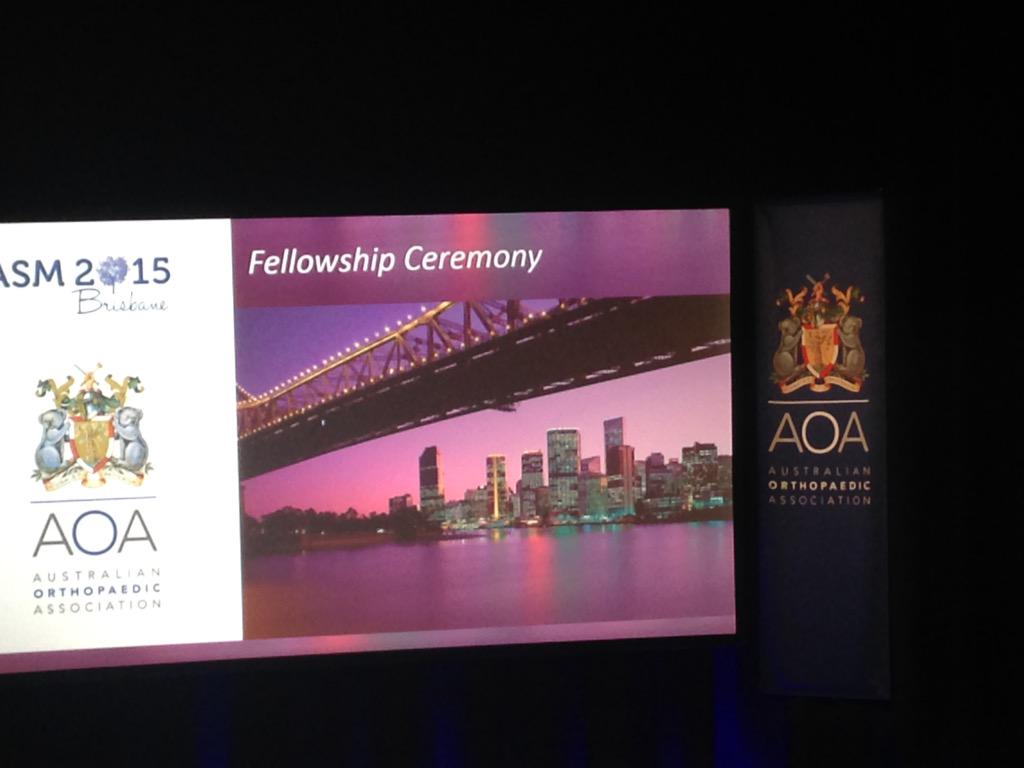 AOA_ortho's tweet photo. Congratulations to all of our new Fellows about to be awarded their FaOrtho! #asm15 http://t.co/H0Ksx65800