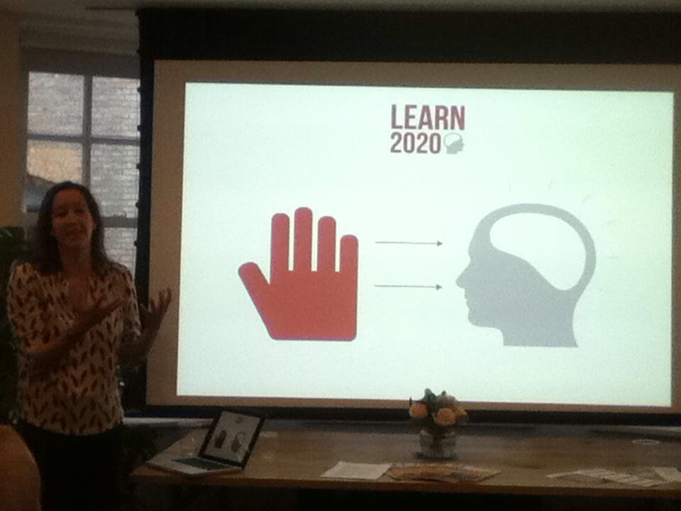 TrainingJournal's tweet image. Shift in the future work from doing to thinking, says Lara #learn2020