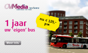 mediaklapper's tweet photo. Busreclame, een jaar lang je 'eigen' bus voor maar € 125,- per week http://t.co/0xnYaVzHc7 #openbaarvervoer http://t.co/gTIGaNK8sX