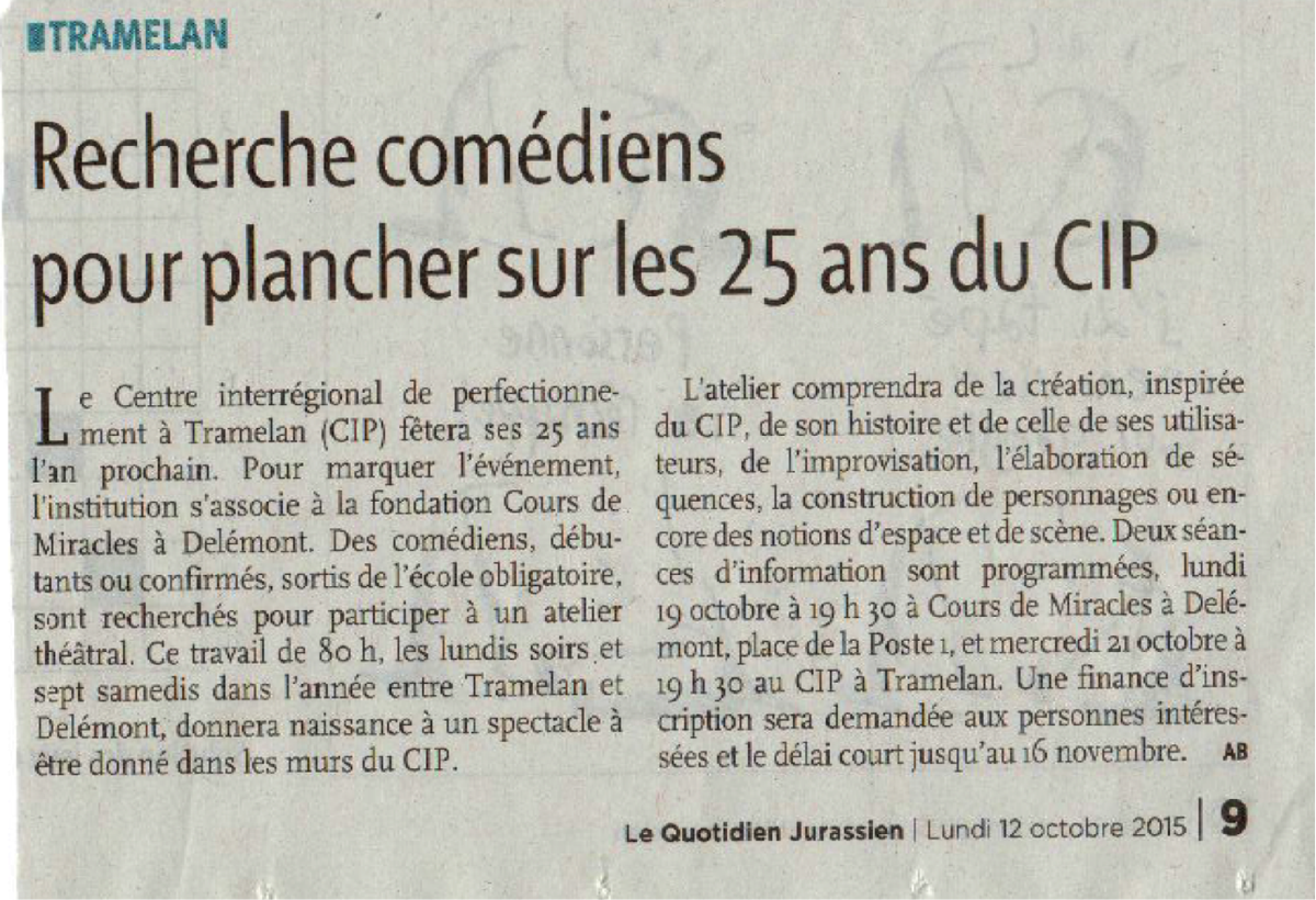 CoursdeMiracles's tweet photo. Nous cherchons des motivés ! #LQJ http://t.co/S2sSO4ao2j