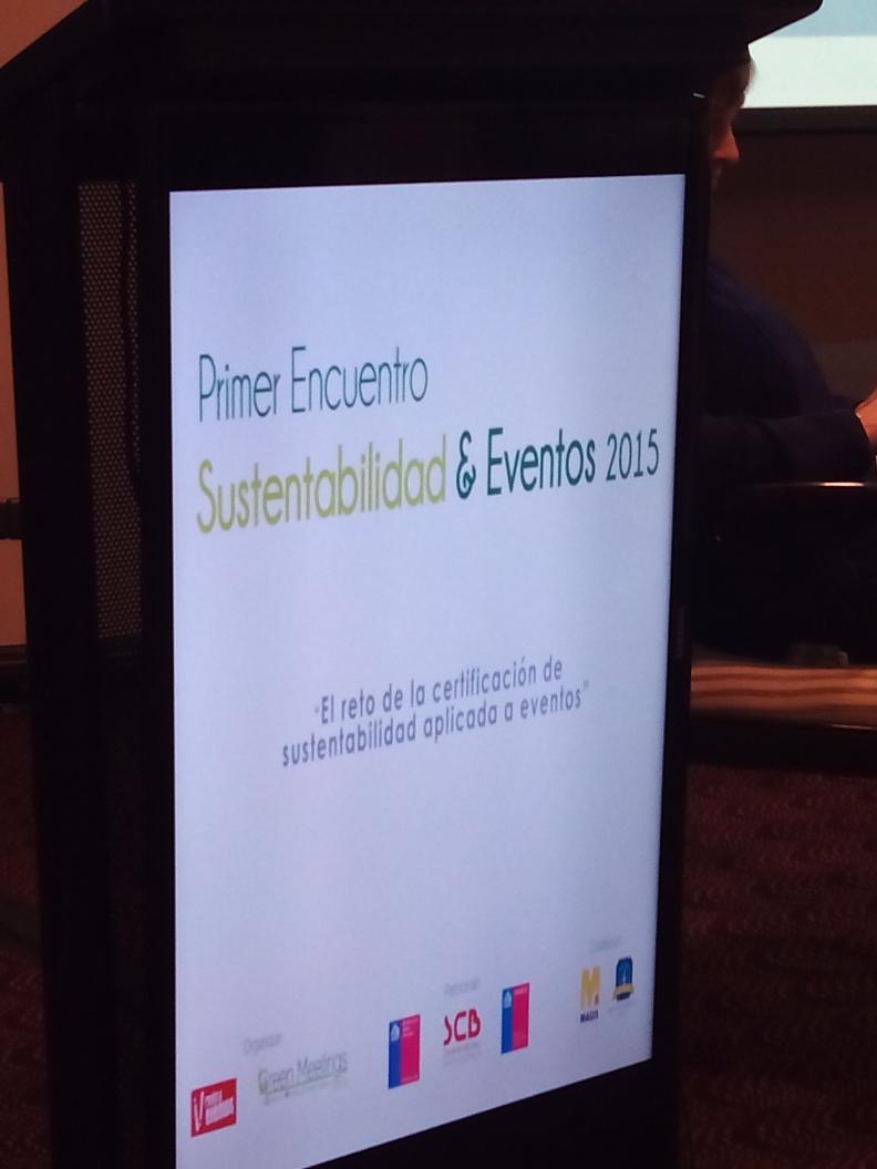 Un placer estar en el primer encuentro sobre #sustentabilidadyeventos de Chile