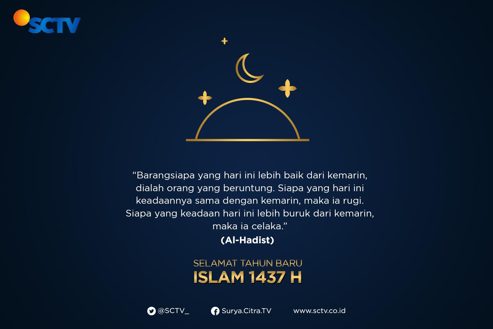 SCTV on Twitter: "Selamat tahun baru Islam 1 Muharram 1437 