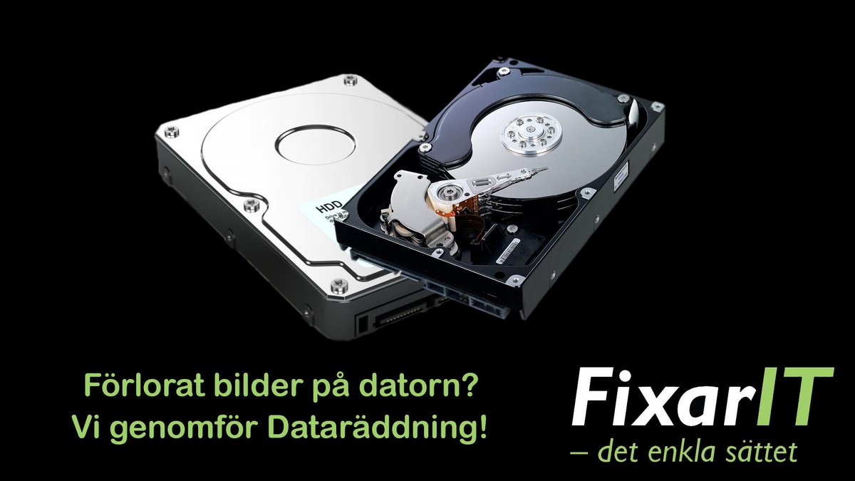 FixarIT's tweet image. Förlorat bilder på datorn?

Vi genomför Dataräddning!