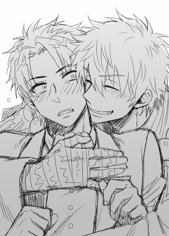 フォルダの中整理してたら去年ラクガキして下描きで放置してたえんでこが出てきたからアップしとく…( ˘ω˘ ) 