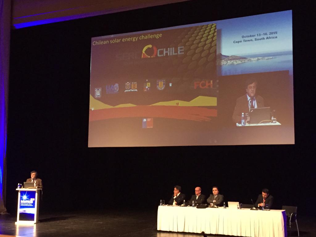 rmancillar's tweet photo. Rodrigo Palma en #solarpaces #programasolar @CIFES_Corfo Cape Town http://t.co/rLzYNfWeBt