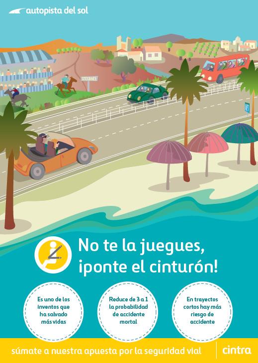 No te la juegues, ¡Ponte el cinturón! Súmate a nuestra apuesta por la seguridad vial  #AusolAutopistaSegura