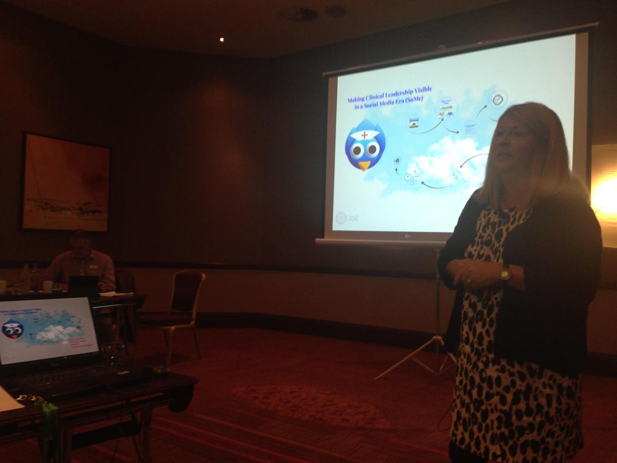 <a href="/WeNurses/">WeNurses 💙</a> @EcpdCarolyn encouraging systems leadership through social media #ekhlead15