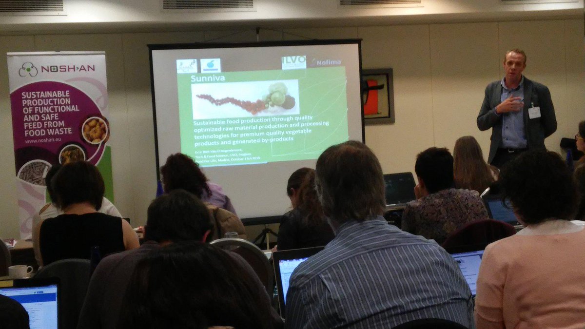 NoshanEU's tweet photo. Now, Dr. Vabdroogenbroeck from #ILVO shares the objectives and vision of #Sunniva project #FoodforLife http://t.co/QnA3ckycW0