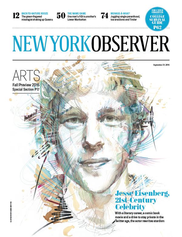 msukinhealth's tweet image. Check out @carnegriffiths #portrait of Jesse Eisenberg? Created using a #Surface3! msft.it/6017BMCf5