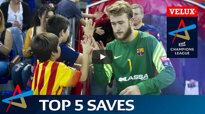 Aquí están las mejores paradas de la 4ª jornada de la <a href="/ehfcl/">EHF Champions League</a> ¡Con doble presencia española! goo.gl/63IoPx