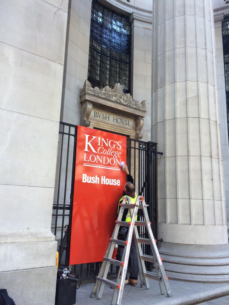 WhyWayfinding's tweet image. RT @cultureatkings: Final touches in advance of @CultureatKings #artofpartnering launch, Bush House @KingsCollegeLon