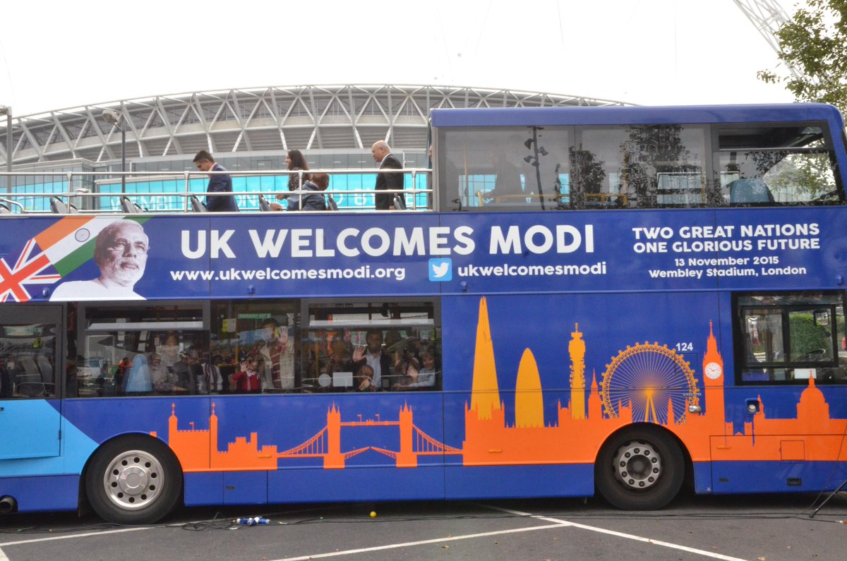 HCI_London's tweet image. #UKWelcomesModi #ModiExpress launched in #London