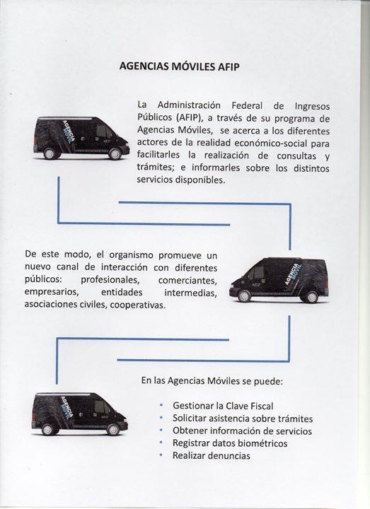 Desde el 13/10 hasta el 16/10, de 9 a 15 hs, la "Agencia Móvil" de la AFIP  brindará servicios frente a la <a href="/munivgg/">Municipalidad de VGG</a>