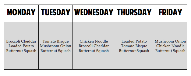 queenscogro's tweet photo. Check out The Brew's soup schedule and improve your day with a nice bowl of soup! Mhmm yummy!! http://t.co/0Q6Vd5haON