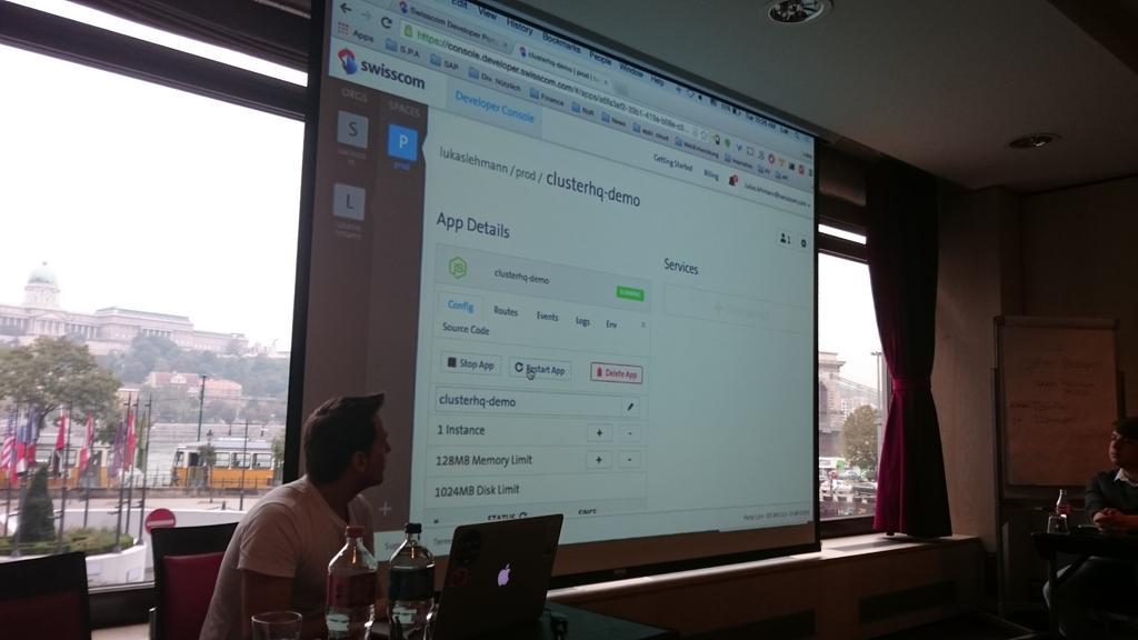 lmarsden's tweet image. Extremely cool demo of the @Swisscom Developer Portal from @LukLehmann w/ stateful containers powered by #Flocker!